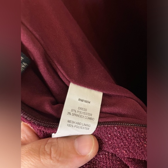 The Dear Moon Burgundy Juniors Prom Dress - Picture 9 of 9